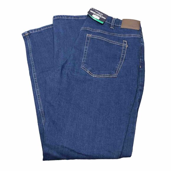 Jachs NewYork Jeans Men Straight Comfort Stretch Denim Blue Classic 38x34 - Picture 1 of 10